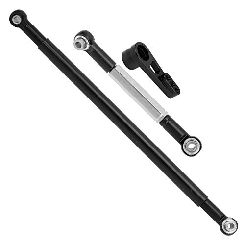 CFTGIW Lenkstangenverbindungsarm Arm Aluminiumlegierung Lenkverbindungsstange für MN86K /12 RC -Carsilver für Geeignete MN86KS -Auto /12 13 RC Autolenker Rodrc Lenkung Rodaluminium von CFTGIW