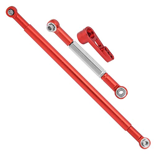 CFTGIW Lenkstangenverbindungsarm Arm Aluminiumlegierung Lenkverbindungsstange für MN86K /12 RC -Carsilver für Geeignete MN86KS -Auto /12 13 RC Autolenker Rodrc Lenkung Rodaluminium von CFTGIW