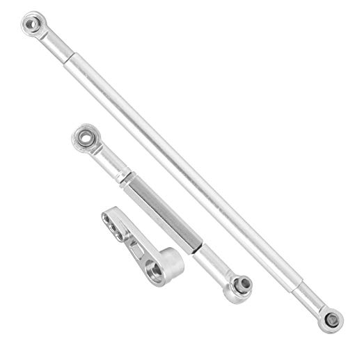 CFTGIW Lenkstangenverbindungsarm Arm Aluminiumlegierung Lenkverbindungsstange für MN86K /12 RC -Carsilver für Geeignete MN86KS -Auto /12 13 RC Autolenker Rodrc Lenkung Rodaluminium von CFTGIW
