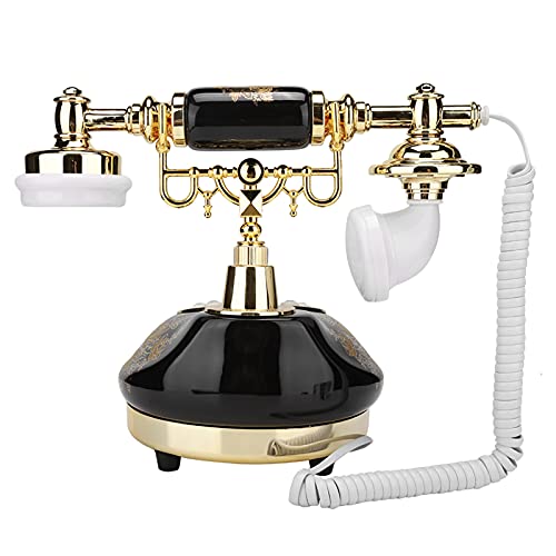 CFTGIW MS-9107 Keramik Gold Blumenmuster Antique Telefon Home Decor Schreibtisch Telefon und Geeignetes Musterunterstützung H Vintage Phoneantique Phoneretro Telefonhome Dekor Telephonecaller ID von CFTGIW