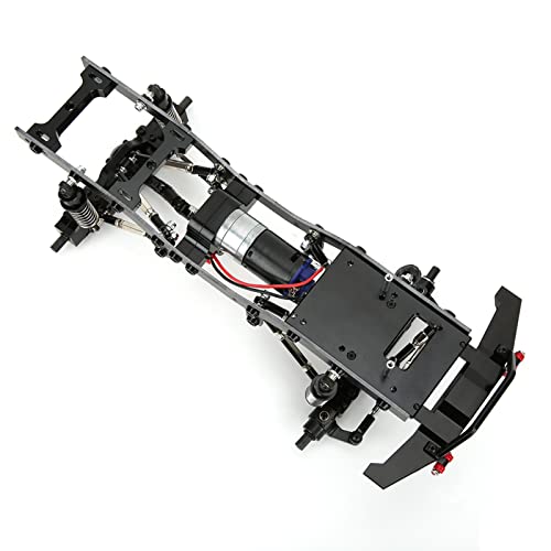 CFTGIW Metall 1/16 RC -Karosserie -Chassis Kit Zubehör für WPL C14 C24 RC Ihr Auto. MA Auto Framerc Kitmetal Framerc Autozubehör (Schwarz S-WPL-C14BL) von CFTGIW