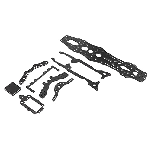 CFTGIW RC -Auto -Chassis Set Carbonfaser und Aluminium RC Auto Upgrade Zubehör für das 3. D5s Lite /10 Ersatz Silber Car Set Chassis Premium Made C Car SetRC (Black) von CFTGIW