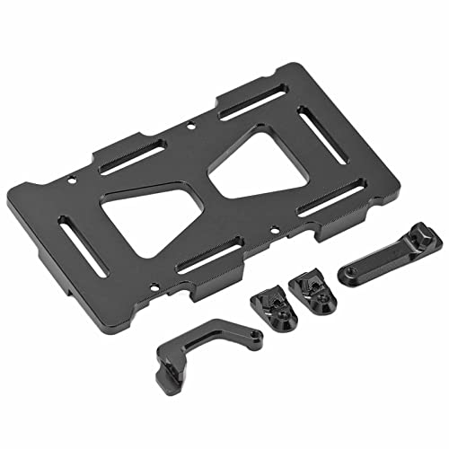 CFTGIW RC -Batteriehalterung Aluminiumlegierung RC Batteriemontage für Axiale SCX24 AXI90081 AXI00001 AXI00002 /24 CRED MAUT (Black) von CFTGIW
