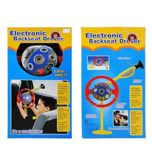CFTGIW S Elektronischer Rückfahrer Auto Stee Wheel Kids Lustige Fahrspielzeug S Day Elektronischer Rückenfahrer Stee Wheel Can End-End Electronic Driver (Wie Gezeigt) von CFTGIW
