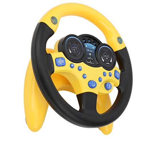 CFTGIW Simulation Stee Wheel Early Education Initiation Spielzeug mit Basis Geburtstag Giftsybellow P Rich Motor Skills. Fahrtysimulation mit Antriebsantrieb Stee Radstee Wheel Toysimulation (#1) von CFTGIW