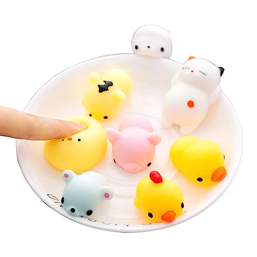 CFTGIW Squeeze Stress Relief Toy Tiere Spielzeug Weiche PVC Dekompression Spielzeugparty Gunst für Office Housedchick mit PVC Softness Squeeze Toystress ToySqueeze Stress Hoch Gemacht (Panda) von CFTGIW