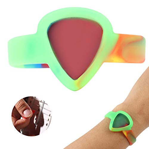 CFTGIW Tragbare Gitarren-Picks Armband Picks Armband Gitarrenpickelhalter () für Arten Mehrere 2 Brauchen Pi Picks Braceletguitar Armbandpick-Holding Armbandpicks (Colorful) von CFTGIW