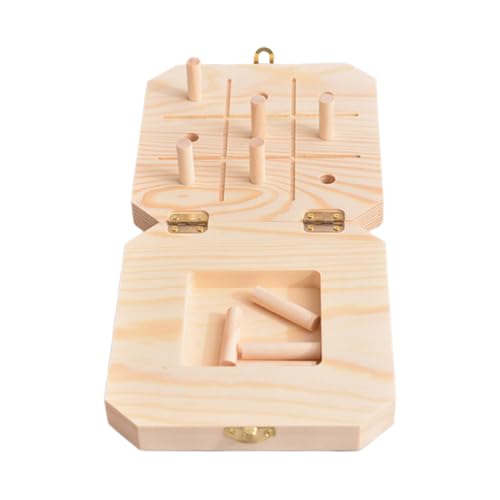CGACCSD 9-Loch Holz Steckbrett,Reaktionsgeschwindigkeit Trainer Holzbrett - 9-Loch Handgeschicklichkeit Übungsbrett Für Berufliche Rehabilitation Und Feinmotorik von CGACCSD