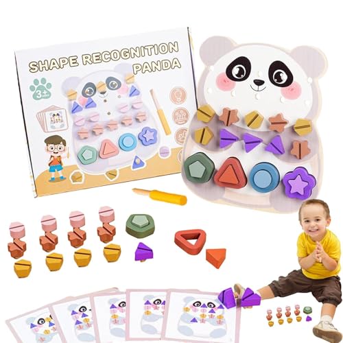 CGACCSD Formensortierer - Schraub-Dreh Formensortierer Für Kleinkinder Ab 1 Jahr,Sensorik Motorik Fähigkeiten Lernspielzeug Für Kinder Ab 1 Jahr von CGACCSD