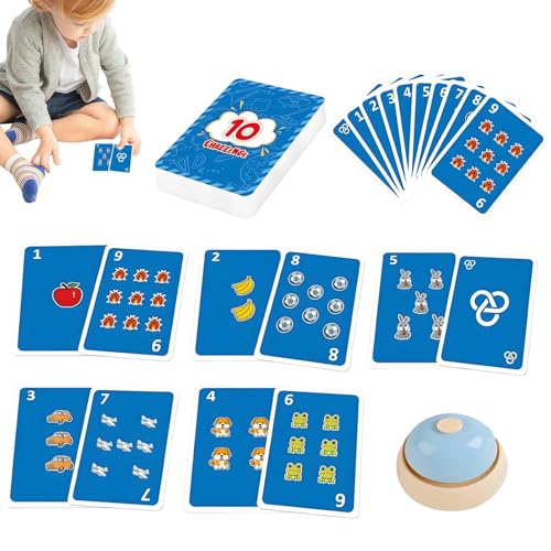 CGACCSD Lernkarten Addition & Subtraktion - Mathe-Lernspielzeug Für Kinder,0-10 Mathe-Grundlagen Addition & Subtraktion Lernkarten Für Vorschulkinder von CGACCSD