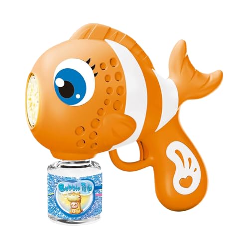 CGACCSD Outdoor Bubble Machine,Spaßige Fisch-Design Blubbermaschine Mit Lichtern Und Musik | Tragbarer Seifenspender Für Kindergeburtstage Ostern Gartenpartys Badewanne CGACCSD Outdoor Bubble Machine,Spaßige Fisch-Design Blubbermaschine Mit Lichtern Und Musik | Tragbarer Seifenspender Für Kindergeburtstage Ostern Gartenpartys Badewanne von CGACCSD