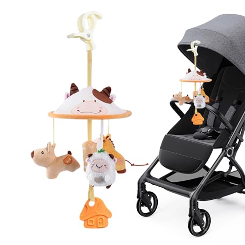 CGACCSD Spielzeug Für Babys An Kinderwagen - Hängende Kleinkind-Autositz Spielzeuge Mit Musik,Kinderwagen Zubehör Für Und Mädchen von CGACCSD