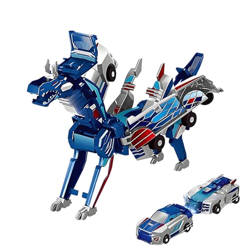 CGACCSD saurier LKW | Roboter Fahrzeug,Magnetische Verbindung Selbstumwandlung Spielspaß Unterhaltung für Kinder Mädchen Vorschulkinder von CGACCSD