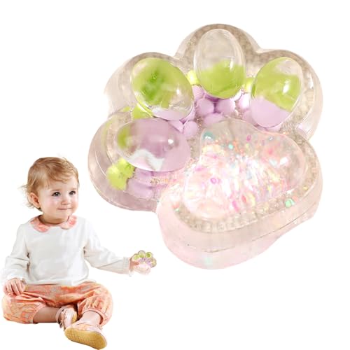 Cat Paw Squeeze Toy, Katzenpfoten Squeeze Spielzeug, Katze Gummi, Squeeze Katze Npfote, Sensorik Katzenpfoten-Quetschspielzeug, Simulierter Stressabbau Squishy Für Kinder von CGACCSD