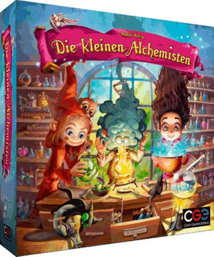 CGE Czech Games Edition Die kleinen Alchemisten - Familienfreundliches Brettspiel mit Puzzle-Elementen - Deduktionsspiel mit kostenloser Begleit-App für den perfekten Einstieg - Deutsch - 2-4 Spieler von CGE Czech Games Edition