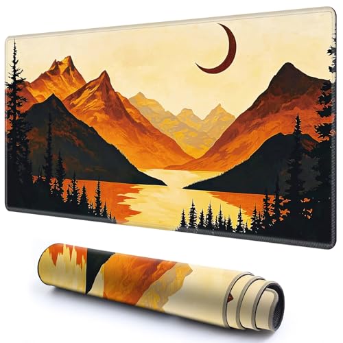 Niedliche Spielmatte für MTG-Kartenspiel, 59,9 x 34,8 cm, rutschfeste Schreibtischunterlage mit glatter Oberfläche und genähtem Rand für TCG-Karten-Spiele, Zubehör, Bergmondbaum Niedliche Spielmatte für MTG-Kartenspiel, 59,9 x 34,8 cm, rutschfeste Schreibtischunterlage mit glatter Oberfläche und genähtem Rand für TCG-Karten-Spiele, Zubehör, Bergmondbaum von CGFGHHUY