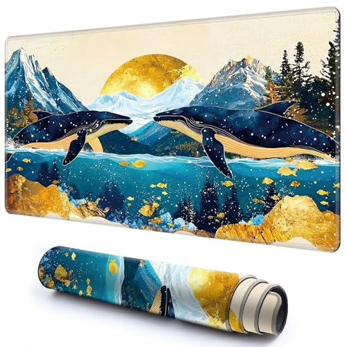 Niedliche Spielmatte für MTG-Kartenspiel, 69,8 x 39,9 cm, rutschfeste Schreibtischunterlage mit glatter Oberfläche und genähtem Rand, für TCG-Karte, Brettspiele, Zubehör, Walgebirge, Mond Niedliche Spielmatte für MTG-Kartenspiel, 69,8 x 39,9 cm, rutschfeste Schreibtischunterlage mit glatter Oberfläche und genähtem Rand, für TCG-Karte, Brettspiele, Zubehör, Walgebirge, Mond von CGFGHHUY