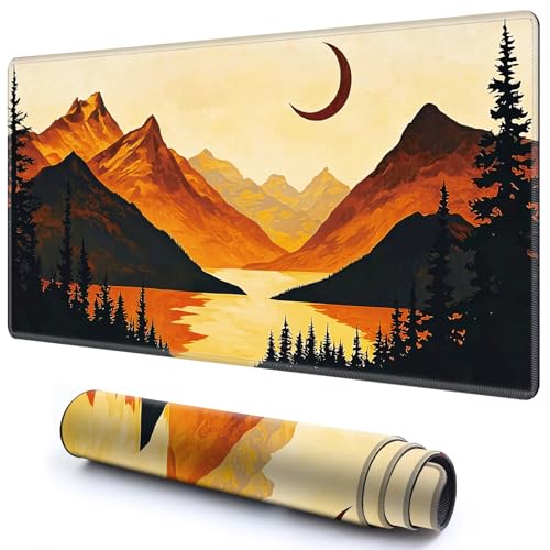 Niedliche Spielmatte für MTG-Kartenspiel, 69,8 x 49,9 cm, rutschfeste Schreibtischunterlage mit glatter Oberfläche und genähtem Rand, für TCG-Karte, Brettspiele, Zubehör, Bergmondbaum Niedliche Spielmatte für MTG-Kartenspiel, 69,8 x 49,9 cm, rutschfeste Schreibtischunterlage mit glatter Oberfläche und genähtem Rand, für TCG-Karte, Brettspiele, Zubehör, Bergmondbaum von CGFGHHUY
