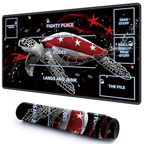 Niedliche Spielmatte mit Zonen -1 für MTG-Kartenspiel, 59,9 x 34,8 cm, rutschfeste Schreibtischunterlage mit glatter Oberfläche und genähtem Rand für TCG-Karten-Brettspiele, Zubehör Niedliche Spielmatte mit Zonen -1 für MTG-Kartenspiel, 59,9 x 34,8 cm, rutschfeste Schreibtischunterlage mit glatter Oberfläche und genähtem Rand für TCG-Karten-Brettspiele, Zubehör von CGFGHHUY