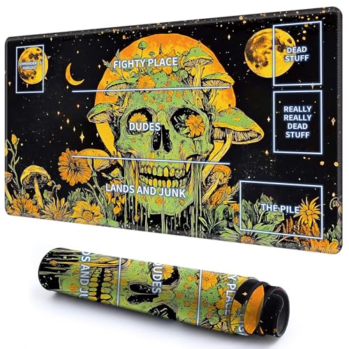 Niedliche Spielmatte mit Zonen -1 für MTG-Kartenspiel, 69,8 x 49,9 cm, rutschfeste Schreibtischunterlage mit glatter Oberfläche und genähtem Rand für TCG-Karten-Brettspiele, Zubehör Niedliche Spielmatte mit Zonen -1 für MTG-Kartenspiel, 69,8 x 49,9 cm, rutschfeste Schreibtischunterlage mit glatter Oberfläche und genähtem Rand für TCG-Karten-Brettspiele, Zubehör von CGFGHHUY