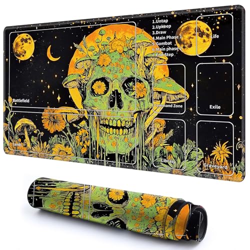 Niedliche Spielmatte mit Zonen -2 für MTG-Kartenspiel, 69,8 x 49,9 cm, rutschfeste Schreibtischunterlage mit glatter Oberfläche und genähtem Rand für TCG-Karten-Brettspiele, Zubehör Niedliche Spielmatte mit Zonen -2 für MTG-Kartenspiel, 69,8 x 49,9 cm, rutschfeste Schreibtischunterlage mit glatter Oberfläche und genähtem Rand für TCG-Karten-Brettspiele, Zubehör von CGFGHHUY