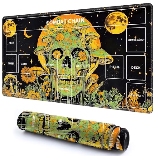 Niedliche Spielmatte mit Zonen -3 für MTG-Kartenspiel, 59,9 x 34,8 cm, rutschfeste Schreibtischunterlage mit glatter Oberfläche und genähtem Rand für TCG-Karten-Brettspiele, Zubehör Niedliche Spielmatte mit Zonen -3 für MTG-Kartenspiel, 59,9 x 34,8 cm, rutschfeste Schreibtischunterlage mit glatter Oberfläche und genähtem Rand für TCG-Karten-Brettspiele, Zubehör von CGFGHHUY