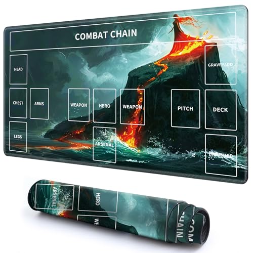 Niedliche Spielmatte mit Zonen -3 für MTG-Kartenspiel, 59,9 x 34,8 cm, rutschfeste Schreibtischunterlage mit glatter Oberfläche und genähtem Rand für TCG-Karten-Brettspiele-Zubehör, Mädchen ist auf Niedliche Spielmatte mit Zonen -3 für MTG-Kartenspiel, 59,9 x 34,8 cm, rutschfeste Schreibtischunterlage mit glatter Oberfläche und genähtem Rand für TCG-Karten-Brettspiele-Zubehör, Mädchen ist auf von CGFGHHUY
