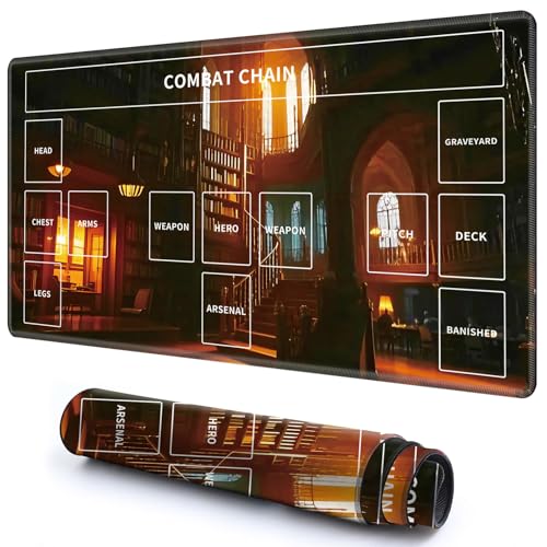Niedliche Spielmatte mit Zonen -3 für MTG-Kartenspiel, 69,8 x 39,9 cm, rutschfeste Schreibtischunterlage mit glatter Oberfläche und genähtem Rand für TCG-Karten-Spiele-Zubehör, Bücherregal Niedliche Spielmatte mit Zonen -3 für MTG-Kartenspiel, 69,8 x 39,9 cm, rutschfeste Schreibtischunterlage mit glatter Oberfläche und genähtem Rand für TCG-Karten-Spiele-Zubehör, Bücherregal von CGFGHHUY