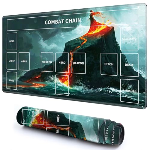 Niedliche Spielmatte mit Zonen -3 für MTG-Kartenspiel, 69,8 x 49,9 cm, rutschfeste Schreibtischunterlage mit glatter Oberfläche und genähtem Rand für TCG-Karten-Brettspiele-Zubehör, Mädchen ist auf Niedliche Spielmatte mit Zonen -3 für MTG-Kartenspiel, 69,8 x 49,9 cm, rutschfeste Schreibtischunterlage mit glatter Oberfläche und genähtem Rand für TCG-Karten-Brettspiele-Zubehör, Mädchen ist auf von CGFGHHUY