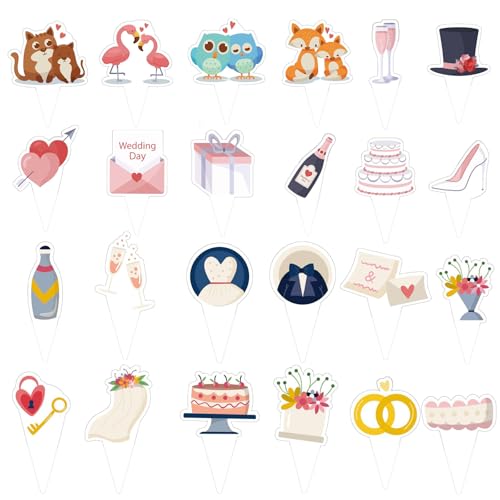 24 PCS Braut zu sein Cupcake Toppers, Braut und Bräutigam Toppers Picks Ring Dekorationen für Hochzeit Wedding Verlobung Braut Dusche Party Supplies 24 PCS Braut zu sein Cupcake Toppers, Braut und Bräutigam Toppers Picks Ring Dekorationen für Hochzeit Wedding Verlobung Braut Dusche Party Supplies von CGLRybO