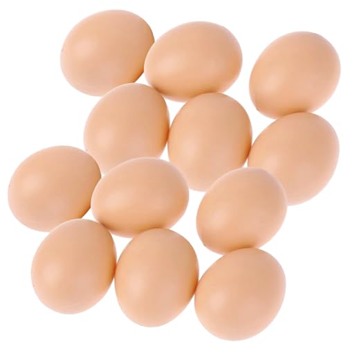CGTQROVR 12 pcs gefälschte Eier realistische Glatte Plastik gefälschte Hühnereier für DIY Crafts Party Decor Kinder Spielzeug Spielzeug CGTQROVR 12 pcs gefälschte Eier realistische Glatte Plastik gefälschte Hühnereier für DIY Crafts Party Decor Kinder Spielzeug Spielzeug von CGTQROVR