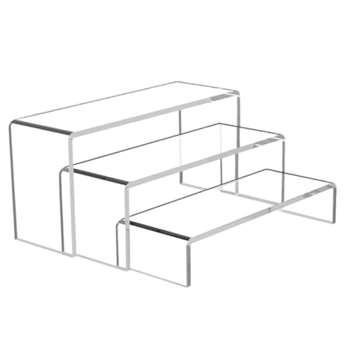 CGTQROVR 3pcs risers Display Stand breite klare rechteckige acryl Riser Display Stand Tabletop Regal für Sammlerstücke Figuren Cupcake Parfüm Make -up CGTQROVR 3pcs risers Display Stand breite klare rechteckige acryl Riser Display Stand Tabletop Regal für Sammlerstücke Figuren Cupcake Parfüm Make -up von CGTQROVR