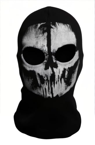 CGVG Ghost Maske Totenkopf Maske Balaclava Geistersmaske Sturmmaske Skimasken Motorradmaske Horrormaske Gruselige Vollmaske von CGVG