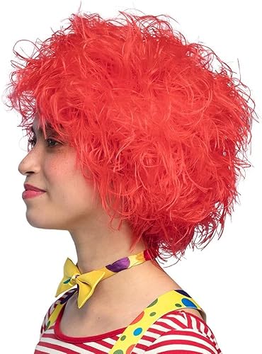 CGVG Rote Clown Perücke Kobold Perücke Kurzhaar Kunsthaar für Halloween Karneval Fasching Cosplay Mottoparty CGVG Rote Clown Perücke Kobold Perücke Kurzhaar Kunsthaar für Halloween Karneval Fasching Cosplay Mottoparty von CGVG