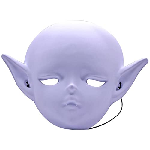 CGZWFERA-Doll Vampire Happy Mask Horror Headwear for Halloween Carnival Costume Party Props von CGZWFERA