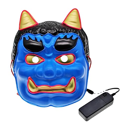 CGZWFERA-El Leuchtende Bär Maske Horror Kopfbedeckung für Halloween Karneval Kostüm Party Requisiten von CGZWFERA