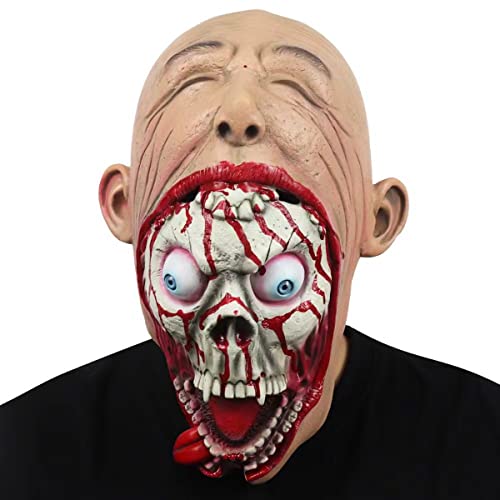 CGZWFERA-Halloween Horror Alien Teufel Cosplay Maske Big Mouth Zombie Teufel Zombie Cosplay Maske Horror Kopfbedeckung für Halloween Karneval Kostüm Party Requisiten CGZWFERA-Halloween Horror Alien Teufel Cosplay Maske Big Mouth Zombie Teufel Zombie Cosplay Maske Horror Kopfbedeckung für Halloween Karneval Kostüm Party Requisiten von CGZWFERA