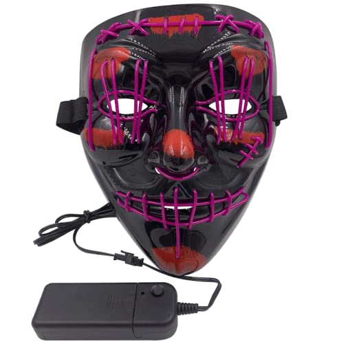 CGZWFERA-Halloween Karneval Ledmask Bar Dance Horror Maske Horror Kopfbedeckung für Halloween Karneval Kostüm Party Requisiten von CGZWFERA
