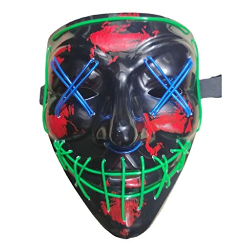 CGZWFERA-Halloween Leuchtende Maske Horror Kopfbedeckung für Halloween Karneval Kostüm Party Requisiten CGZWFERA-Halloween Leuchtende Maske Horror Kopfbedeckung für Halloween Karneval Kostüm Party Requisiten von CGZWFERA