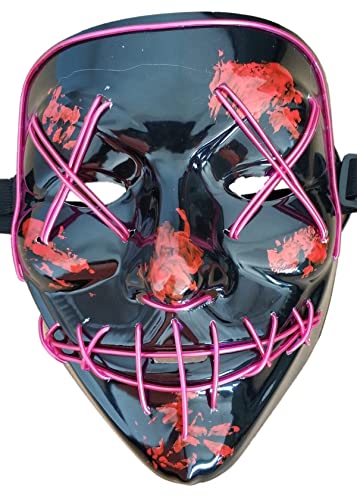 CGZWFERA-Halloween Leuchtende Maske Horror Kopfbedeckung für Halloween Karneval Kostüm Party Requisiten von CGZWFERA