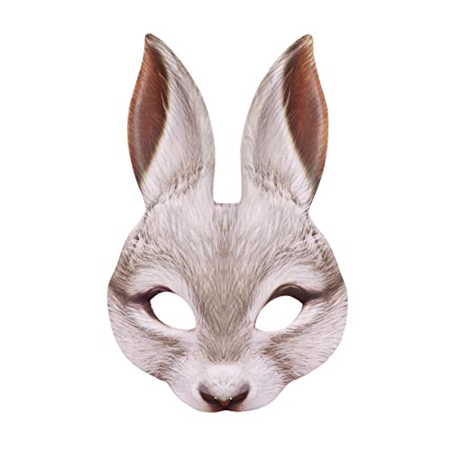 CGZWFERA-Halloween Ostern Mardi Karneval Party Maskerade Bunny Cosplay Maske Tier Cosplay Maske Cartoon Requisiten Maske Horror Kopfbedeckung für Halloween Karneval Kostüm Party Requisiten von CGZWFERA