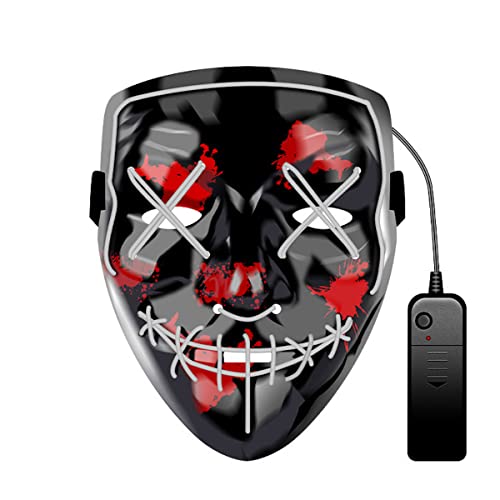CGZWFERA-Halloween V For Vendetta Glow Maske Horror Kopfbedeckung für Halloween Karneval Kostüm Party Requisiten CGZWFERA-Halloween V For Vendetta Glow Maske Horror Kopfbedeckung für Halloween Karneval Kostüm Party Requisiten von CGZWFERA