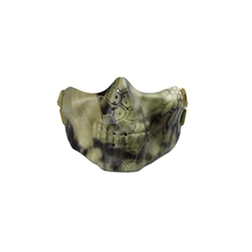 CGZWFERA-Horror Cosplay Maske TPU Half Face Cover Halloween Kostüm Requisiten von CGZWFERA