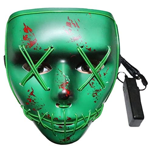 CGZWFERA-Horror mit blutigen Kreuzaugen Gruselmaske Horror Kopfbedeckung für Halloween Karneval Kostüm Party Requisiten von CGZWFERA