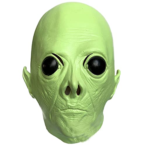 CGZWFERA-Hworks Big Eye Alien Maske Halloween Kopfbedeckung Geist Festival Halloween Cosplay von CGZWFERA