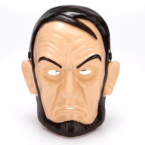 CGZWFERA-Hworks Black Beard Man Cosplay Maske Halloween Cosplay Requisiten Kunststoff Overhead Cover von CGZWFERA