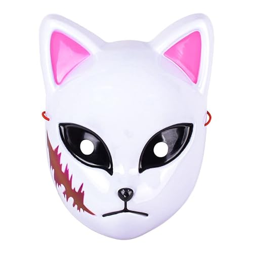 CGZWFERA-Hworks Demon Slayer Sabito Cosplay Mask Anime PVC Overhead Cosplay Mask Halloween Cosplay Props von CGZWFERA