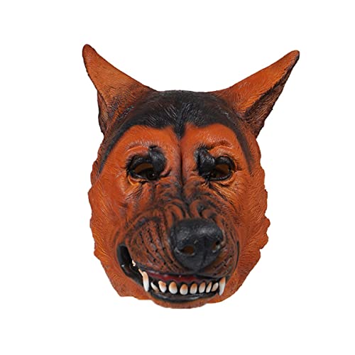 CGZWFERA-Hworks Hundemaske Party Gruselige Kopfbedeckung Tier Cosplay Kostüm Requisiten für Halloween von CGZWFERA
