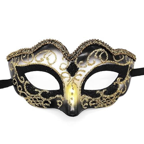 CGZWFERA-Hworks Mysterious Cosplay Maske Party Kunststoff Half Face Cover Halloween Kostüm Requisiten von CGZWFERA