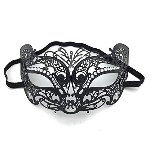 CGZWFERA-Hworks Party Cosplay Mask Metal Half Face Cover Halloween Costume Props von CGZWFERA